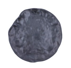 Блюдо черное D26см круглое пластик